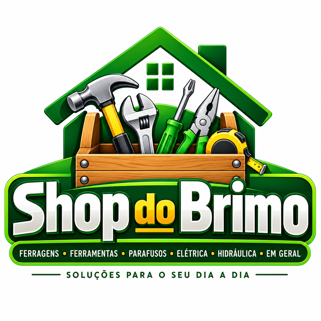 Ferragens e ferramentas na loja
